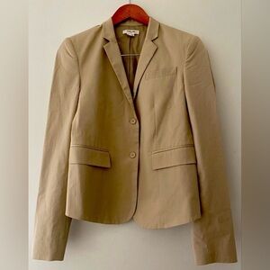 Helmut Lang Beige Blazer – Size 2 | Tailored Neutral Layer | Modern Minimalism